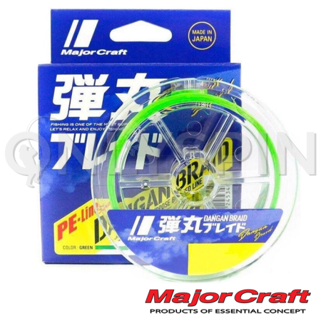 Шнур Major Craft Dangang Braid PE X4 200m green #0.8 0.12mm 6.1kg