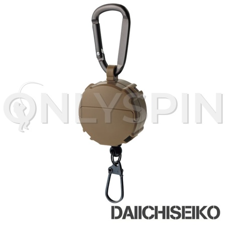 Ретривер Daiichiseiko Carabiner Reel & Micro Case dark earth