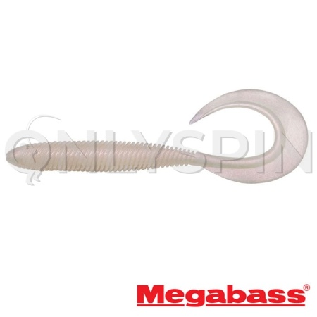 Мягкие приманки Megabass Kemuri Curly 4.5 pearl white 7шт