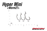 Крючки офсетные Decoy Worm 27 #4 9шт