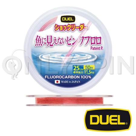 Флюорокарбон Duel Pink Fluorocarbon Fish Cannot See 50m #7 0.435mm 11.5kg H4379-SP