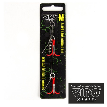 Стингер Vido Craft цветной титановый Jig Spring Soft Baits L 10.5cm