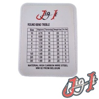 Крючки тройные Jig It Round Bend Treble Hooks #16 10шт