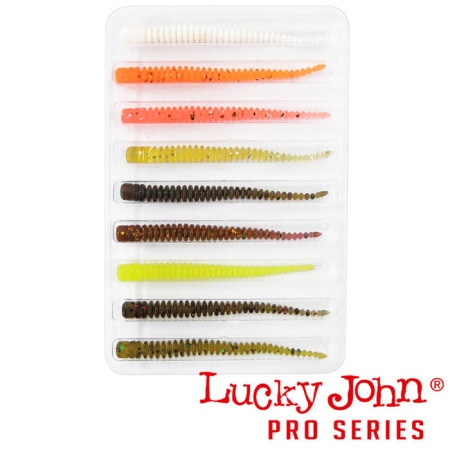 Мягкие приманки Lucky John King Leech 2 MIX1 9шт