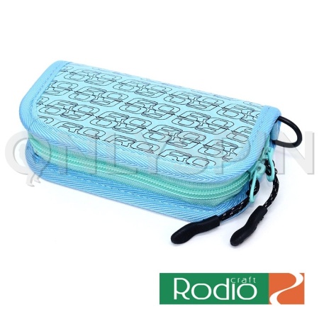 Кошелек для блесен Rodio Craft Carbon Wallet Mini Long ice blue/black
