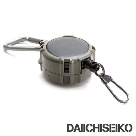 Ретривер Daiichiseiko Carabiner Reel & Micro Case foliage green