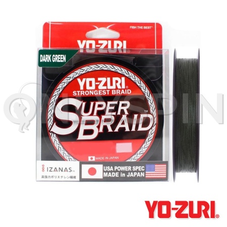 Шнур Yo-Zuri Superbraid 275m Dark Green #6 0.41mm 30kg