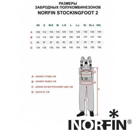 Вейдерсы Norfin Pilot Stockingfoot 2 XXL