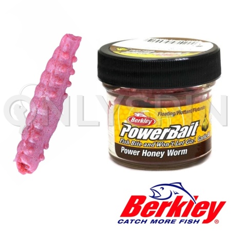 Мягкие приманки Berkley Power Garlic Honey Worm 25 BubbleGum 