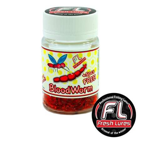 Мягкие приманки Fresh Lures Blood Worm 190 сыр 001 100шт