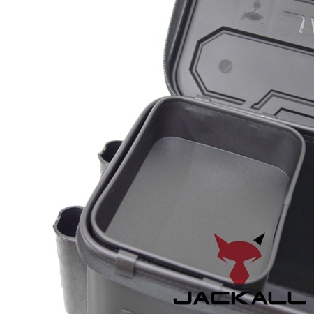 Баккан Jackall Tackle Container R S-size #Dark Gray (с держателями)