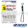 Вертлюжки с застежкой Owner 52459 Sinker Hook W Crane 72459 #16 8шт Вертлюжки с застежкой Owner 52459 Sinker Hook W Crane 72459 #16 8шт