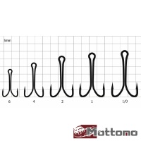 Крючки двойные Mottomo ZX-02S #2/0 10шт