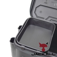 Баккан Jackall Tackle Container R L-size #Dark Gray (с держателями)