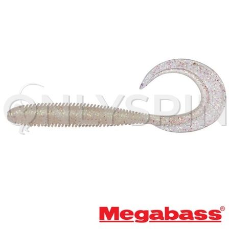 Мягкие приманки Megabass Kemuri Curly 4.5 clear holo 7шт