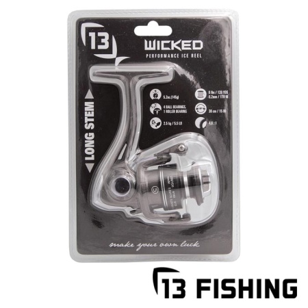 Зимняя катушка 13 Fishing Wicked Longstem Spinning Reel Clampack