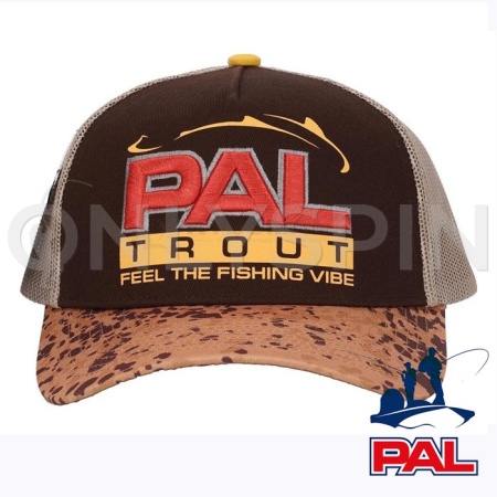 Бейсболка PAL Trout Cap PVC-2503 коричневая