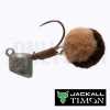 Джиг-головка с подвесом Jackall Timon Egg Pompon 1.5gr Choco