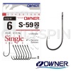 Крючки одинарные Owner S-59BC 4 7шт