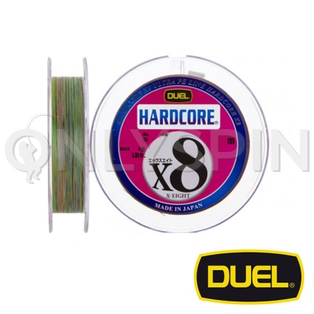 Шнур Duel Hardcore X8 300m 5Color-Yellow marking #1.5 0.209mm 13.5kg