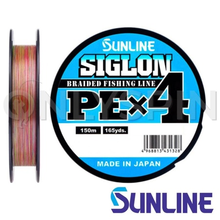 Шнур Sunline Siglon PE X4 150m multicolor #1 0.171mm 7.7kg