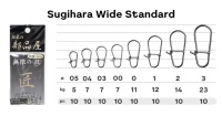 Застежка Sugihara Wide Snap Standart #0000 7kg 10шт