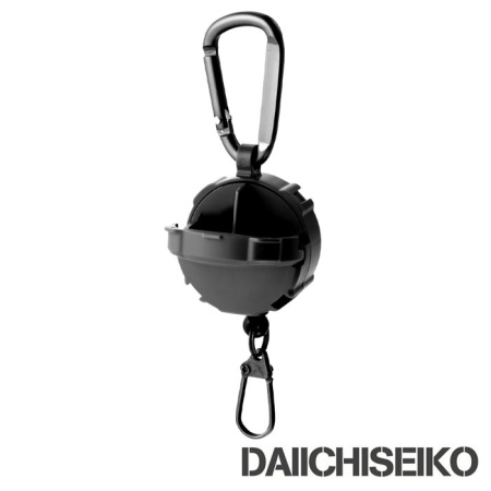 Ретривер Daiichiseiko Carabiner Reel & Micro Case black