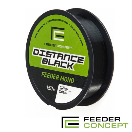 Леска Feeder Concept Distance Black 150m 0.25mm 5.04kg