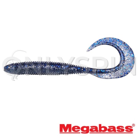 Мягкие приманки Megabass Kemuri Curly 4.5 iwashi 7шт