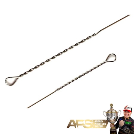 Поводок струна в тубусе APS (от Андрея Питерцова) 0.33mm 25cm 12kg 30шт