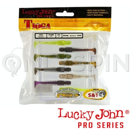 Мягкие приманки Lucky John Tioga 2.4 MIX1 9шт