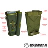 Сумка Kosadaka M10 набедренная со стаканом для спиннинга и коробкой зеленая