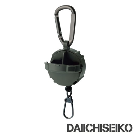 Ретривер Daiichiseiko Carabiner Reel & Micro Case foliage green