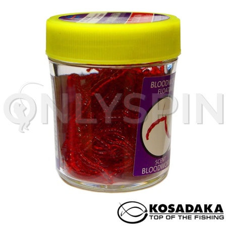 Мягкие приманки Kosadaka Мотыль плавающий 18gr Красный мотыль