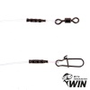 Поводки WIN Fluorocarbon 0.6mm 15cm 11kg 5шт