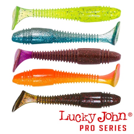 Мягкие приманки Lucky John Tioga Fat 3.9 MIX1 5шт