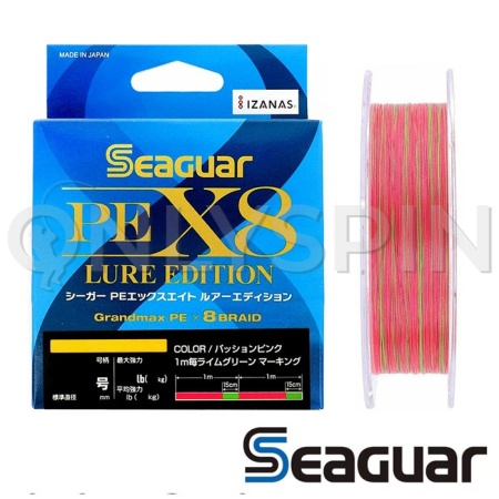 Шнур Seaguar Kureha PE X8 Lure Edition 150m multicolor #0.6 14lb 0.128mm 6.4kg