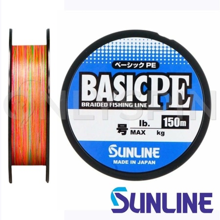 Шнур Sunline Basic PE HG 150m multicolor #1 16lb 0.171mm 7.7kg