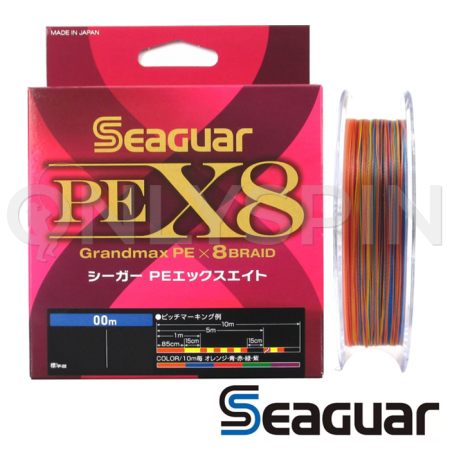 Шнур Seaguar Kureha PE X8 Grandmax 400m multicolor #3 48lb 0.285mm 21.8kg
