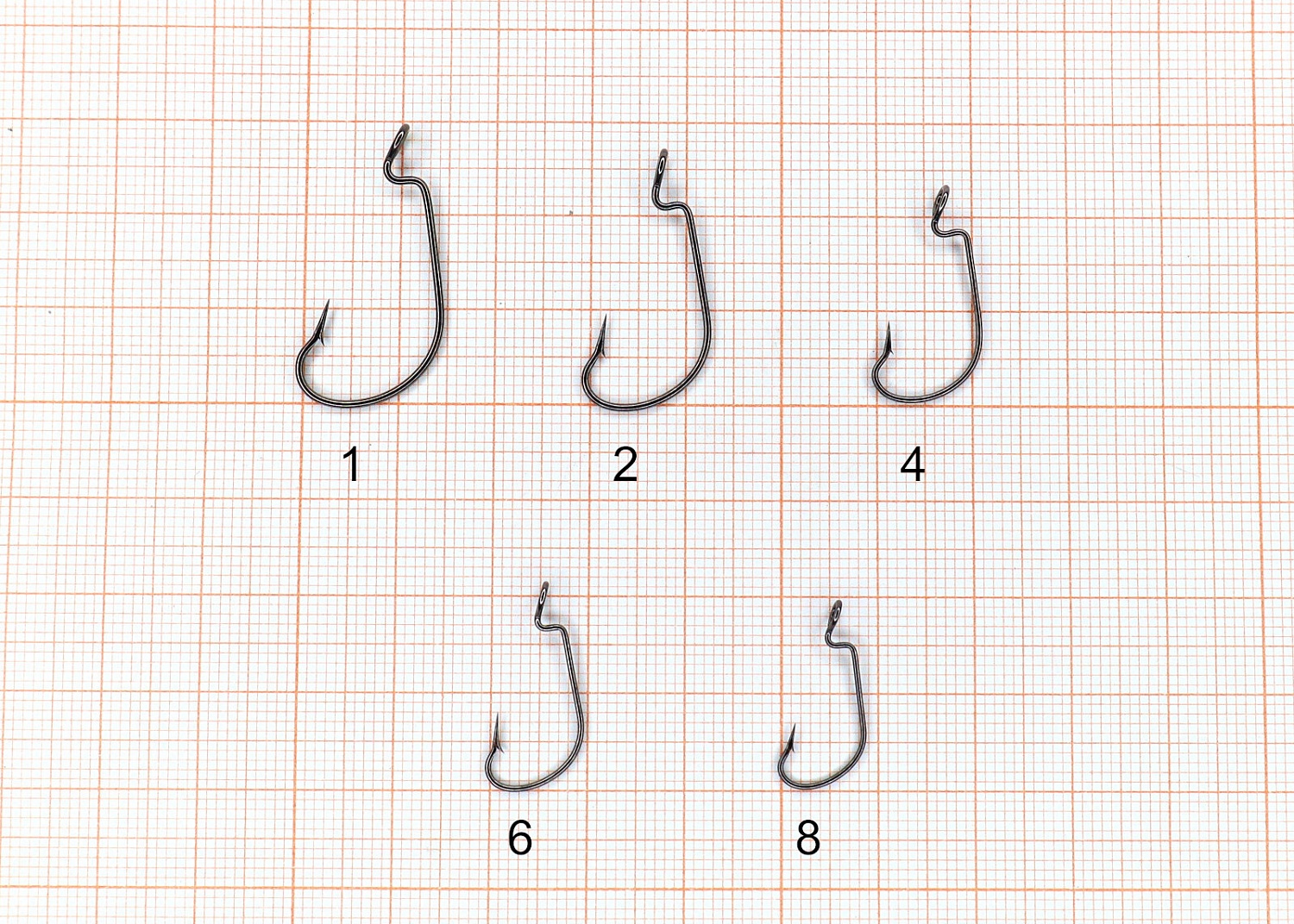 Крючки офсетные Сезон Рыбалки 3312 Worm 1/0 4шт