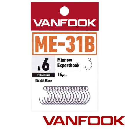 Крючки одинарные Vanfook ME-31B #5 16шт
