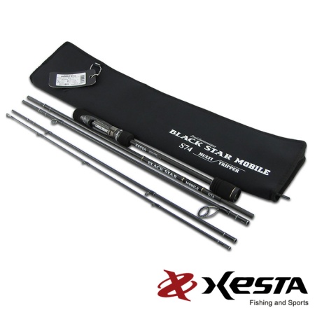 Спиннинг Xesta Black Star 2nd Generation Mobile 2.24m 0.4-15gr S74 Multi Tripper Спиннинг Xesta Black Star 2nd Generation Mobile 2.24m 0.4-15gr S74 Multi Tripper