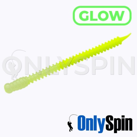 Мягкие приманки OnlySpin Zmeika 3'' сыр 503 Glow 10шт