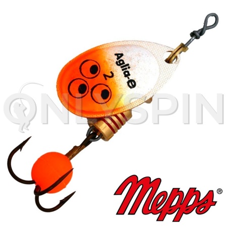 Блесна вертушка Mepps Aglia-E 2 4.5gr Orange Bright