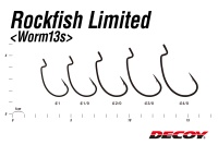 Крючки офсетные Decoy Worm 13S #4/0 4шт