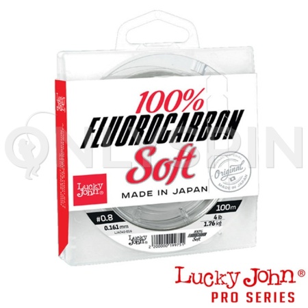 Флюорокарбон Lucky John Fluorocarbon Soft 100m 10lb #2 0.257mm 4.57kg