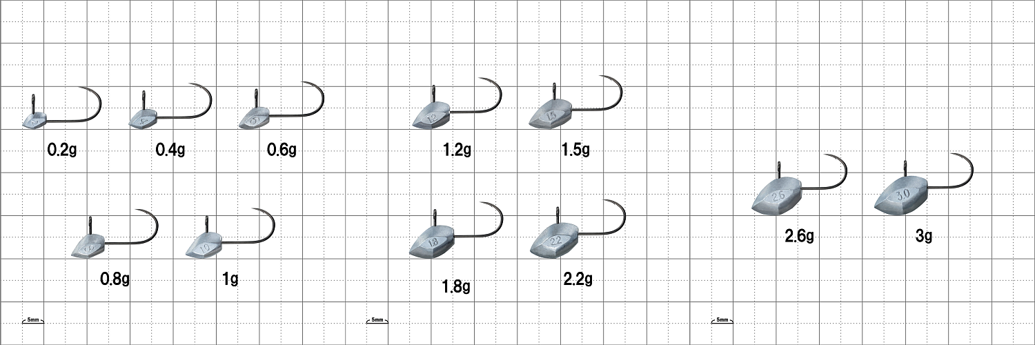 Джиг-головки Gamakatsu Yoi Hime AJ Custom Nano Alpha #4 2.2gr 4шт