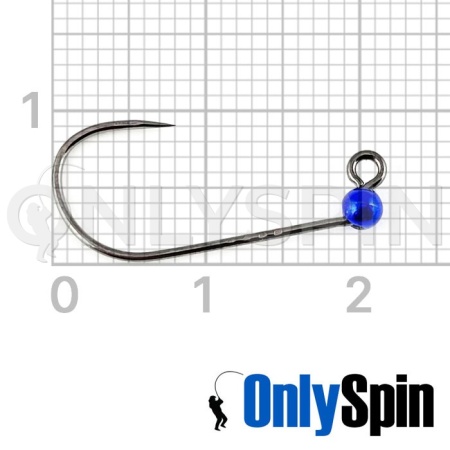 Форелевые джиг-головки OnlySpin Decoy AH-12 безбородые #6 0.1gr синий 3шт