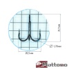 Крючки тройные Mottomo TX-03 #1/0 6шт