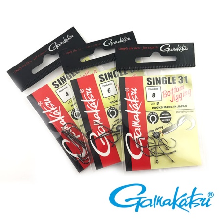 Крючки одинарные Gamakatsu Single 31 Bottom Jigging #8 8шт